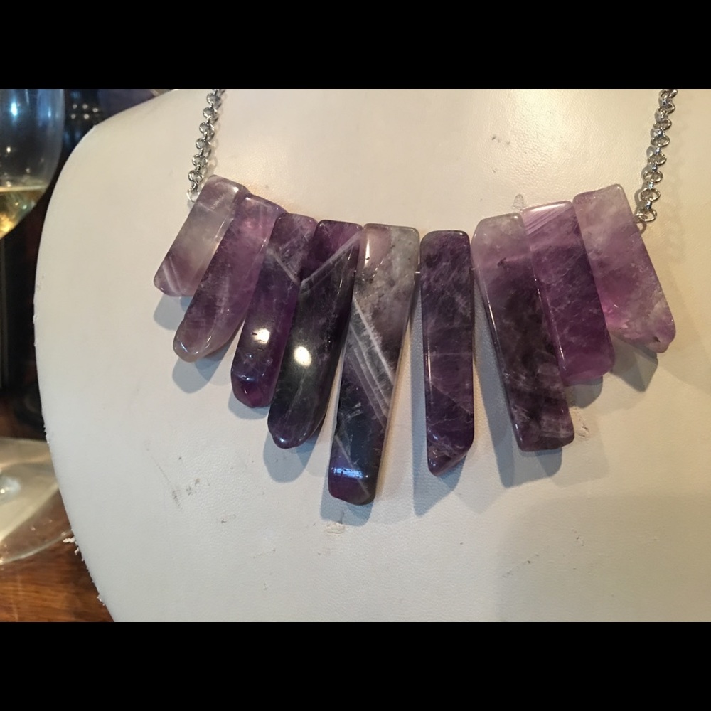 Amethyst Statement Necklace - image 2